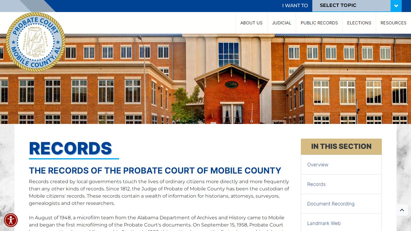 Public Records - Mobile County Probate Court